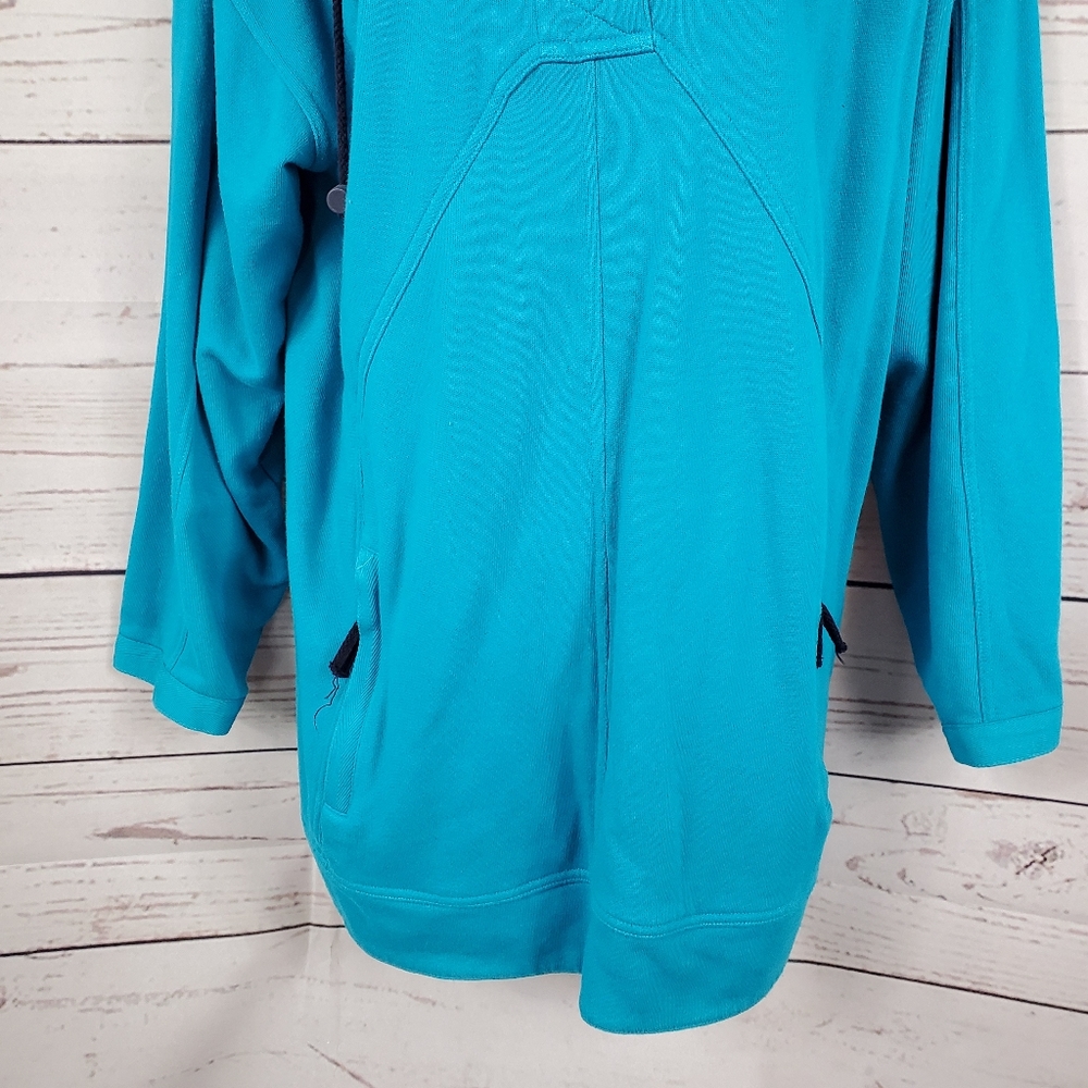 VITTADINI Sport Womens Snap Button Blue Sweatshirt Sweater Size S - Picture 4 of 8
